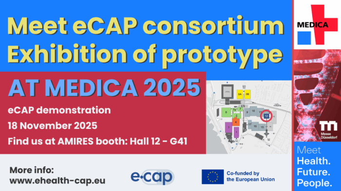 eCAP demonstration at MEDICA promotional image.